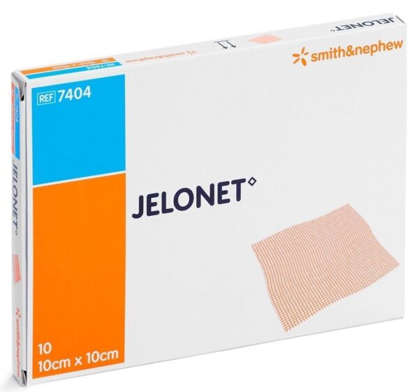 Opatrunek parafinowy Jelonet 10cm x 10cm, 10 sztuk, REF: 7404