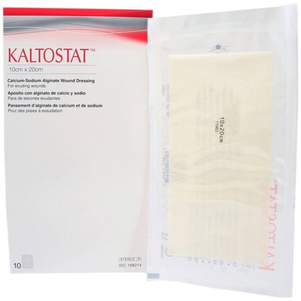 Opatrunek alginianowy Convatec Kaltostat 10x20cm, 1 sztuka, REF: 168214