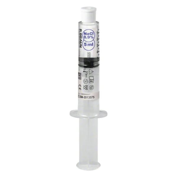 Omniflush, strzykawka z solą fizjologiczną 5ml, 1 sztuka, REF: EM-3513575