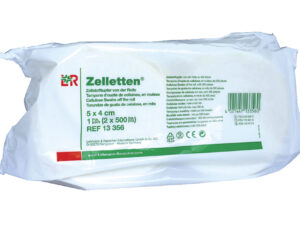 Kompresy z celulozy Zelletten, 5x4cm, 2 rolki x 500 sztuk, REF:13356