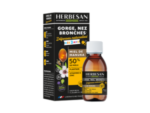 HERBESAN, GORGE, NEZ BRONCHES, roztwór doustny dla dzieci na gardło i oskrzela z miodem Manuka IAA15+®, NIŻSZA CENA NA START!!!
