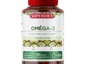 Superdiet Omega 3, suplement diety zawierający kwasy EPA i DHA, 120 kapsułek, NIŻSZA CENA NA START