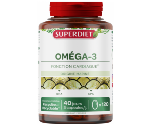 Superdiet Omega 3, suplement diety zawierający kwasy EPA i DHA, 120 kapsułek, NIŻSZA CENA NA START
