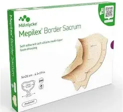 Mepilex Border Sacrum, opatrunek piankowy z warstwą silikonową